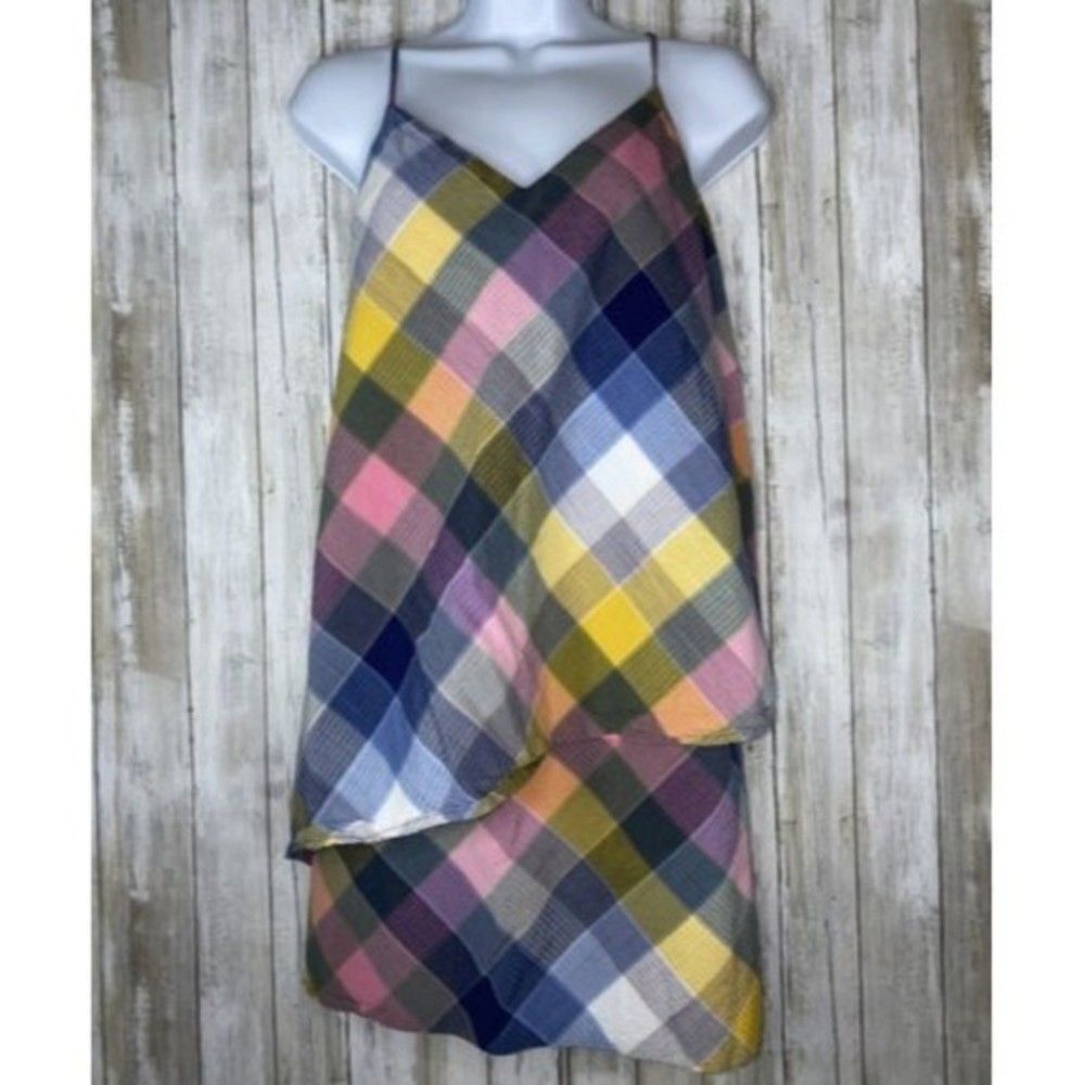 Patagonia Layered Plaid Spaghetti Strap Sun Dress 58920SP13 Women’s Size 8
